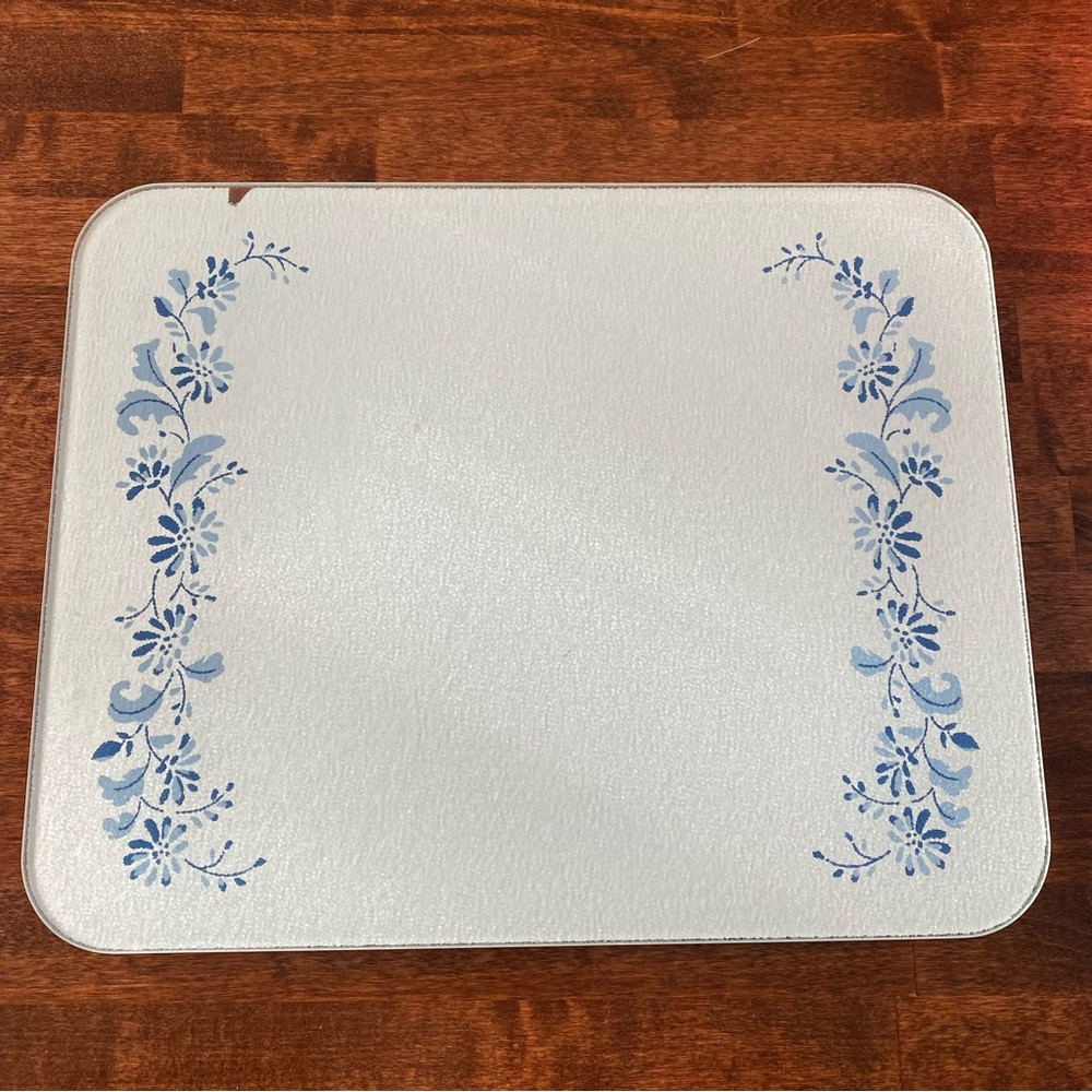 Vintage Pyrex Colonial Mist Counter Saver Cutting Board